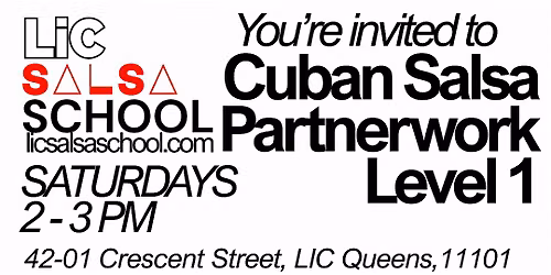 Cuban Salsa Partnerwork Level 1(SATURDAYS)