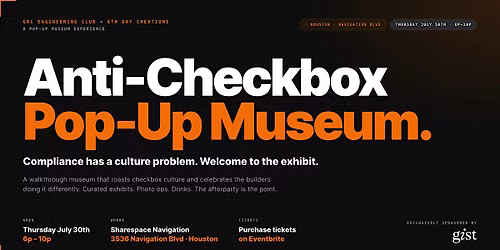 anticheckbox pop up museum - Houston