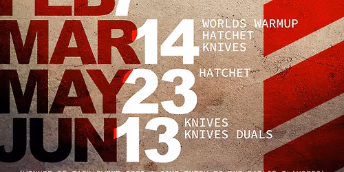 Worlds Warmup - Hatchet & Knives Marathon