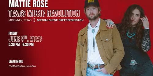 Texas Music Revolution Festival: Mattie Rose & Brett Penington