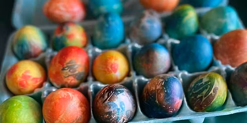 Tie Dye Easter Egg PaintNSip \ud83c\udf08\ud83c\udf77