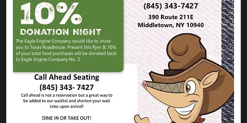 Dine to donate fundraiser