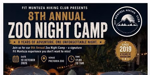 8TH ANNUAL ZOO NIGHT CAMP