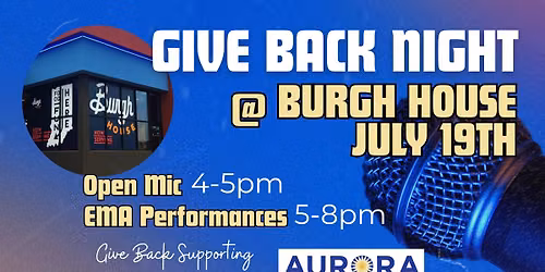 Give Back Night at the Burgh House!