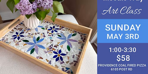 10x14 Mosaic Glass Tray