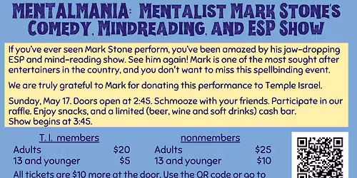 Mentalmania with Mentalist Mark Stone