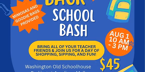 Sip & Thrift back to school bash