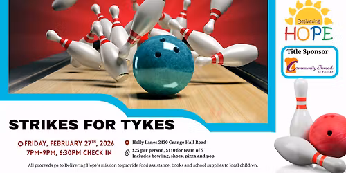 Delivering Hope Strikes for Tykes 2026
