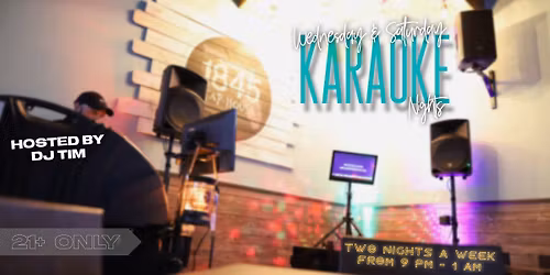 Karaoke at 1845 Tap House !
