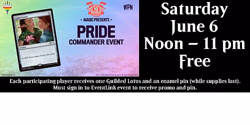 Magic Presents: Pride Commander Event; FREE