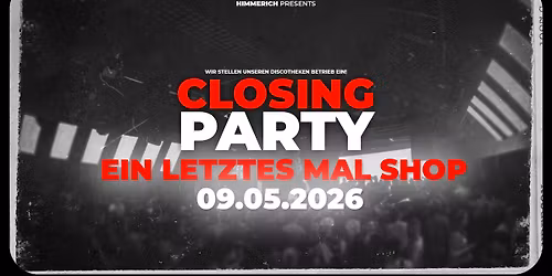 Ein letztes mal Shop mit Picco - Closing Party