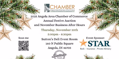 7th Annual Festive Auction and November 2025 Business After Hours