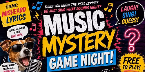 Music Mystery Game Night - Misheard Lyrics
