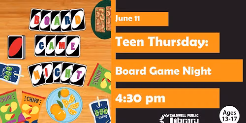 Teen Thursday: Board Game Night
