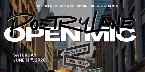 Poetry Lane Open Mic
