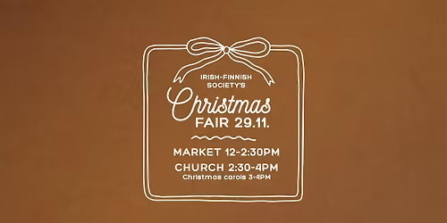 Finnish Christmas Fair - Market and Church with Christmas Carols