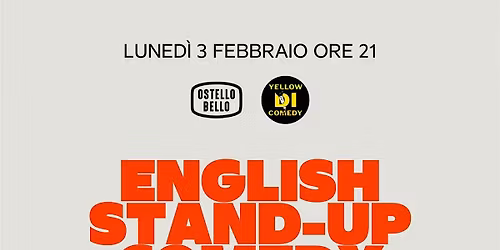 English stand-up comedy \u2022 Ostello Bello Milano Duomo