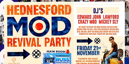 Mods revival party Aquarius Hednesford