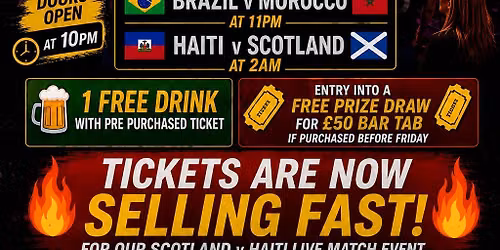 World Cup Live at Deja Vu Nightclub Dundee