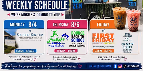 Zen Zoo At Bounce Back to School Event