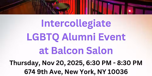 New York, NY - LGBTQ Intercollegiate Alumni Party