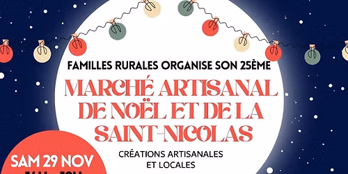Marché artisanal de Noël et de la Saint-Nicolas 🎅 