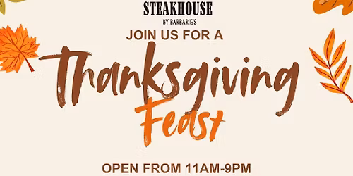 Join us for a Thanksgiving Feast!