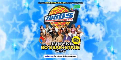 2000's Throwback Dance Party @ Bo's Bar & Stage Red Deer