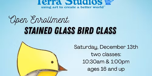 Open Enrollment Classes: Stained Glass Birds
