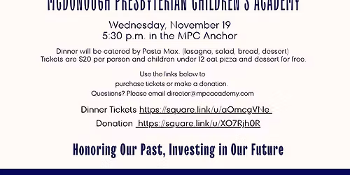 McDonough Presbyterian Children's Academy 20th Anniversary