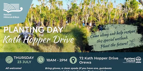 Kath Hopper Drive, Orewa - Community Planting Day