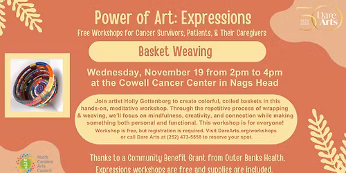 November Expressions Workshop- Basket Weaving 