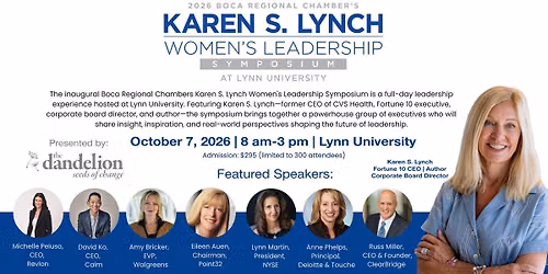 2026 Karen S. Lynch Women\u2019s Leadership Symposium