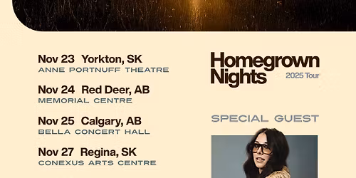 Hunter Brothers Homegrown Nights Tour 2025 concert at Red Deer Memorial Centre at Red Deer Memorial Centre