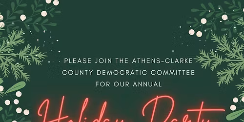 Athens Democrats Holiday Party