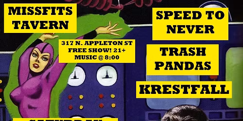 Speed to Never \/ Trash Pandas \/ Krestfall