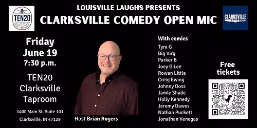 June 19 Clarksville Comedy Open Mic