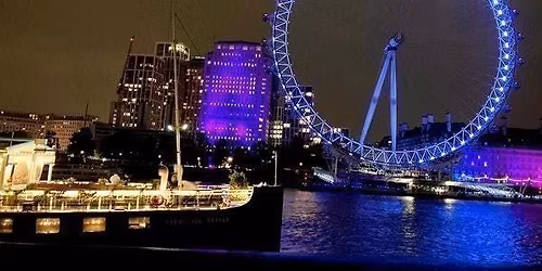 BOAT PARTY! Mingle,-Dance! ICONIC VIEWS ON THE THAMES! Upper deck DJ! indoors- outdoors