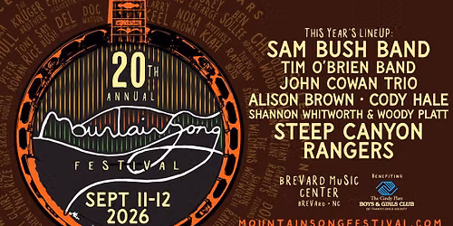 Mountain Song Festival 2026 - Brevard, NC 