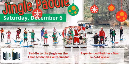 Jingle Paddle 2025 on Lake Anne