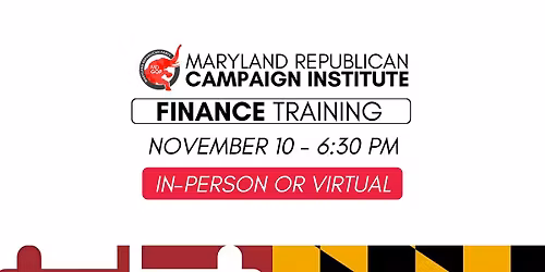 MDGOP Fall 2025 Training - Finance