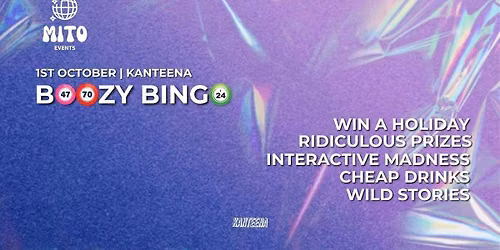FRESHERS 26' - BOOZY BINGO