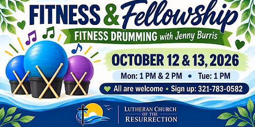 Fitness & Fellowship: Fitness Drumming with Jenny Burris [Session 3]