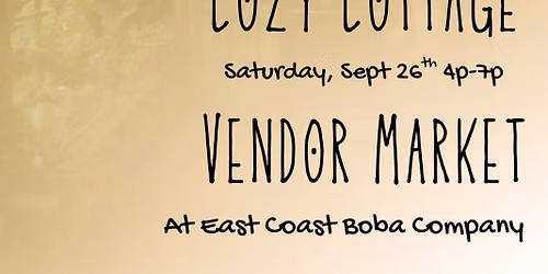 Cozy Cottage Vendor Market