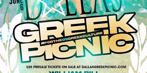 17th Annual Dallas Greek Picnic- Saturday | June 6, 2026