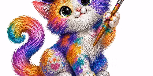 Markers Art Class: Artistic Cat