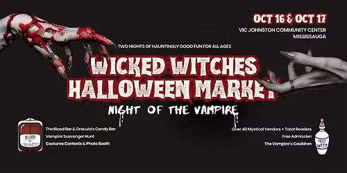 Wicked Witches Halloween Market | Spooky Vendors, Blood Bar & Vampire Vibes
