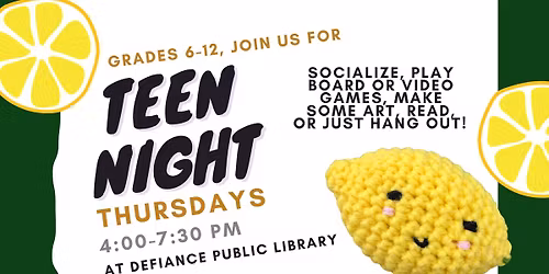 Teen Night Thursdays