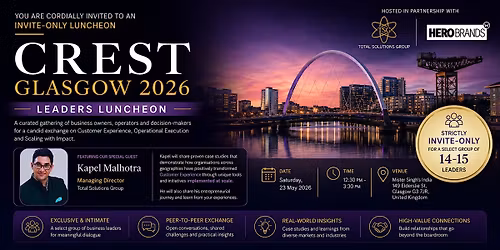 CREST Glasgow 2026 | Invite-Only Leaders Luncheon