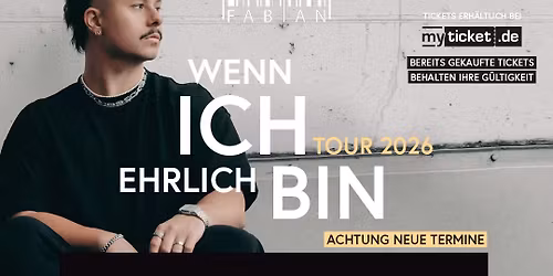 FABIAN WEGERER | \u201eWENN ICH EHRLICH BIN \u2013 Tour 2026 | BACKSTAGE M\u00dcNCHEN